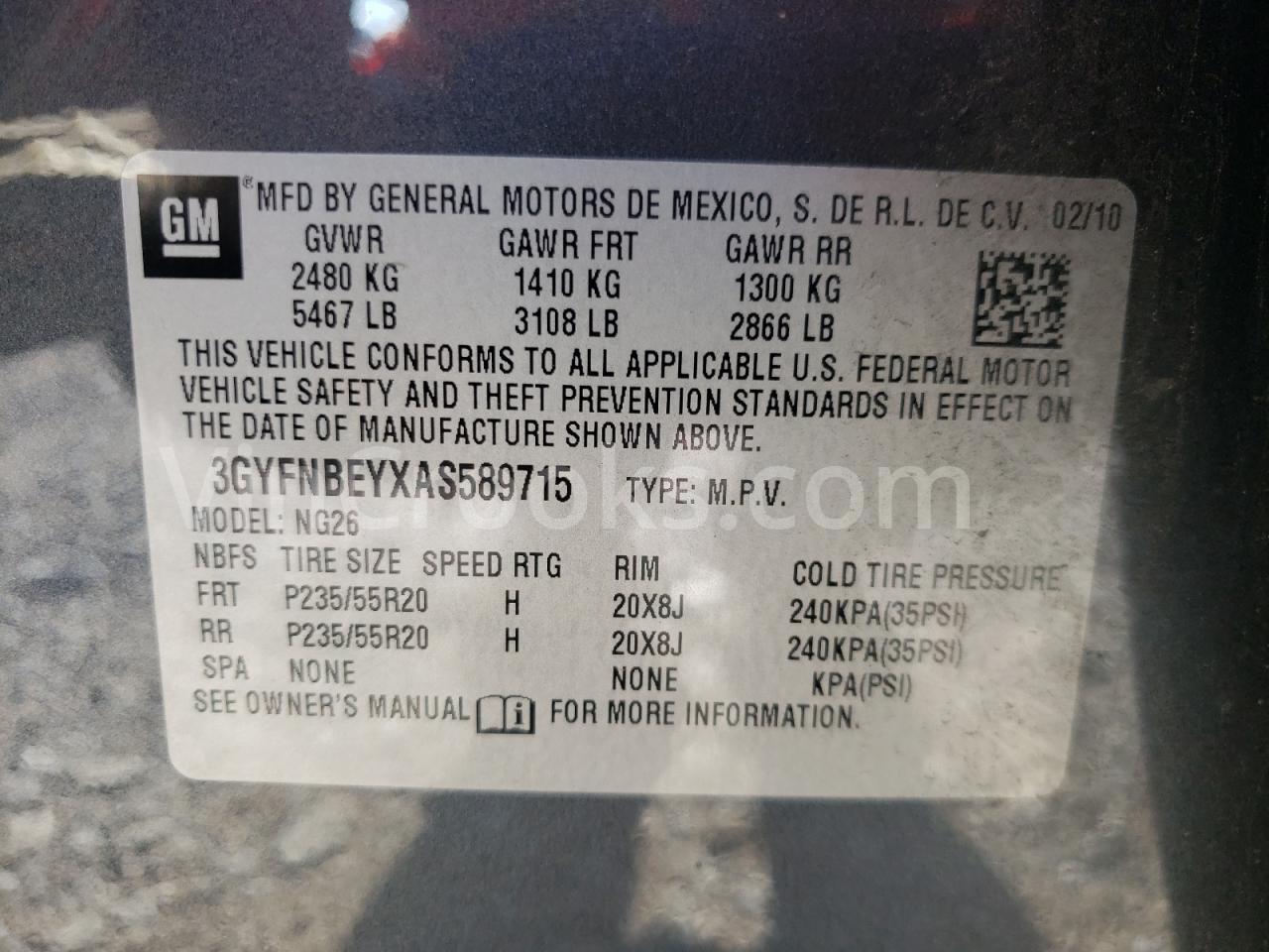 3GYFNBEYXAS589715