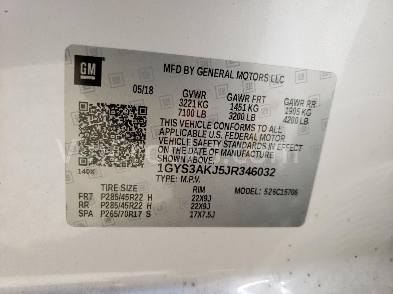 1GYS3AKJ5JR346032