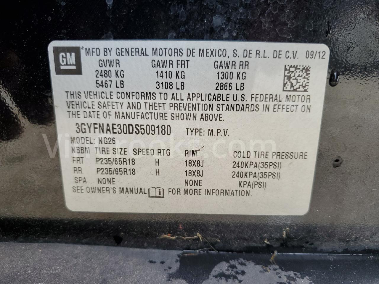 3GYFNAE30DS509180