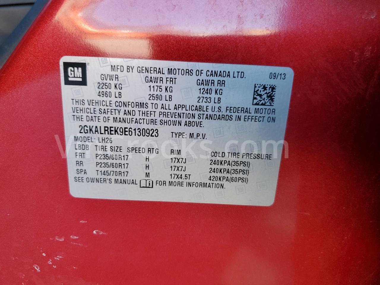 2GKALREK9E6130923