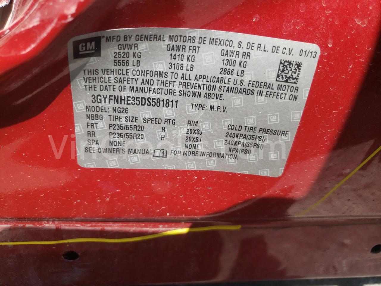 3GYFNHE35DS581811