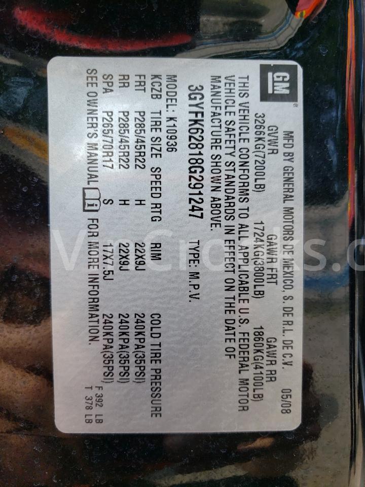 3GYFK62818G291247