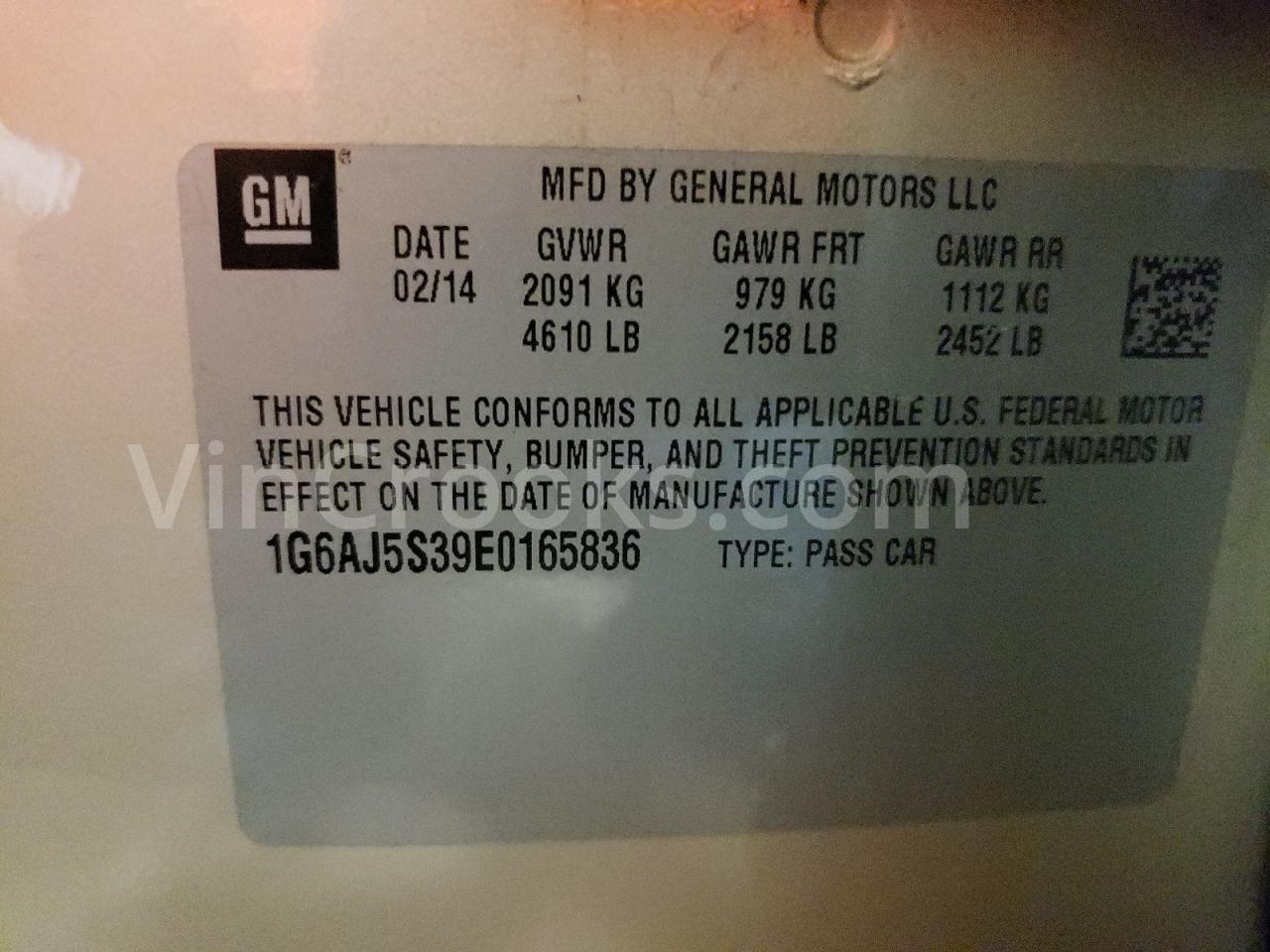 1G6AJ5S39E0165836
