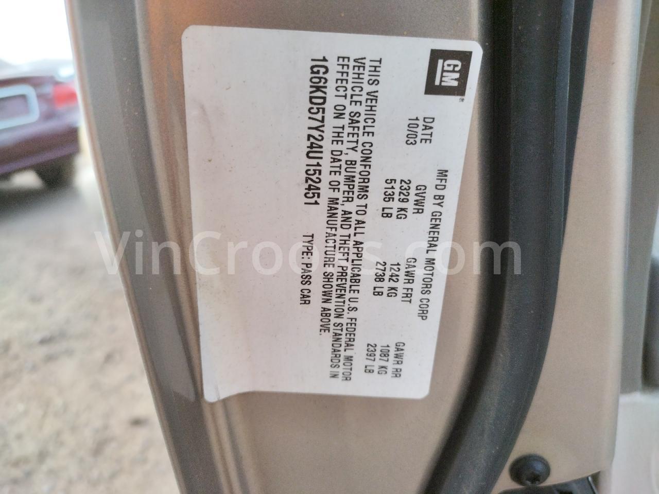 1G6KD57Y24U152451
