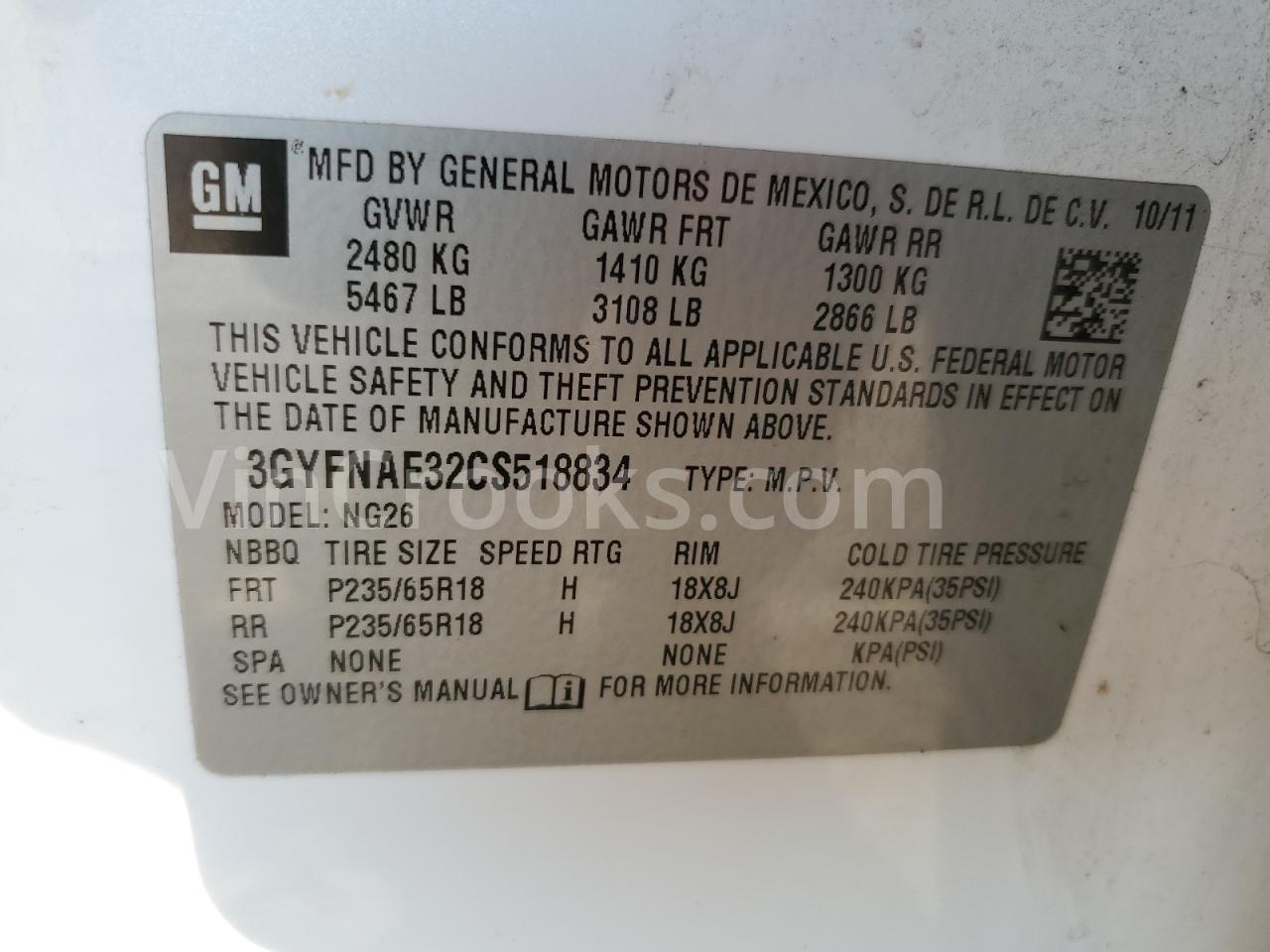 3GYFNAE32CS518834