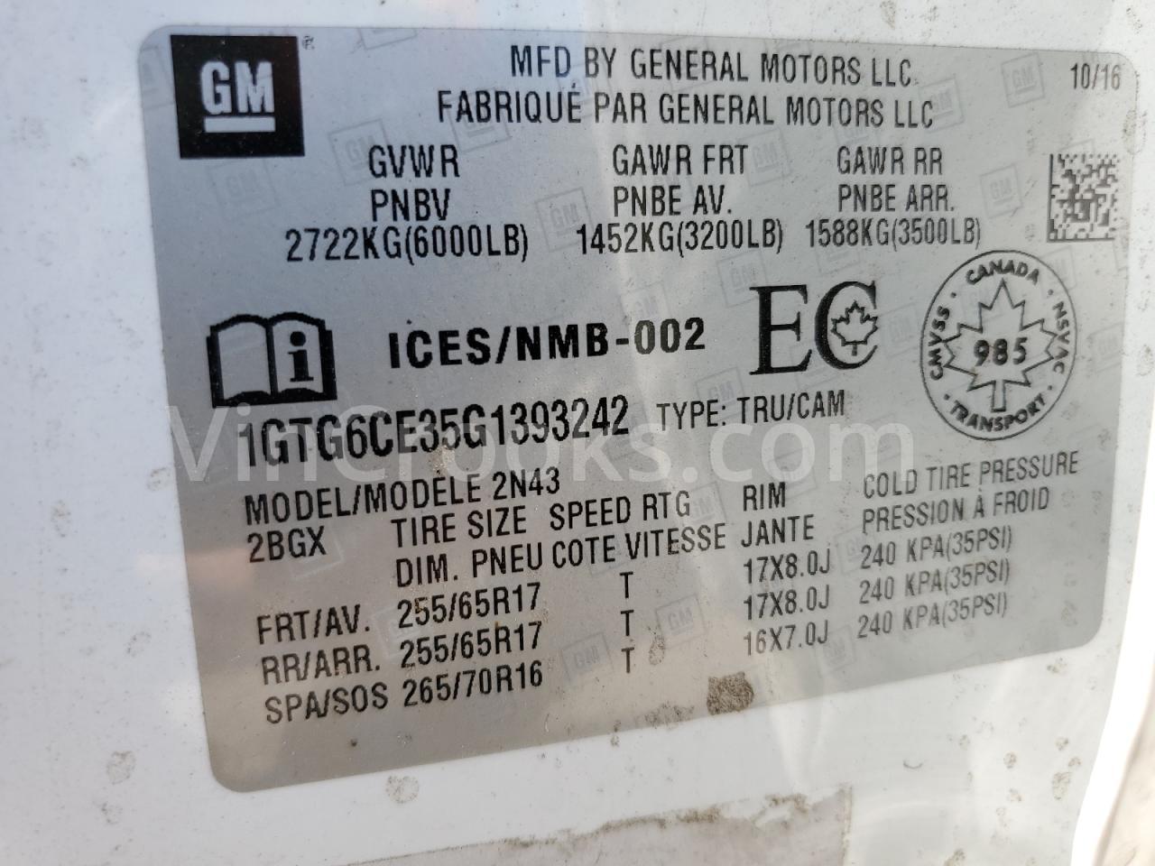 1GTG6CE35G1393242