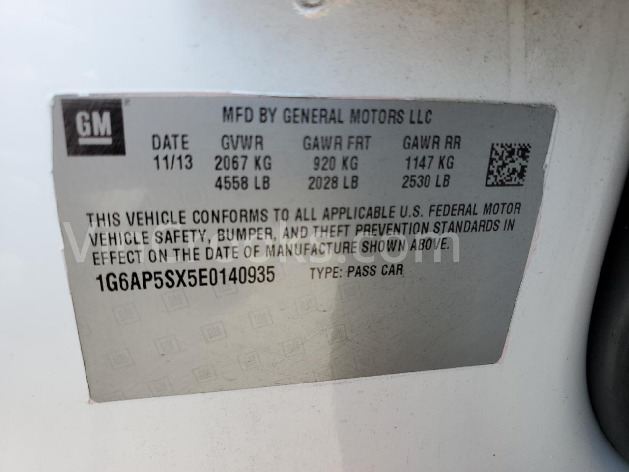 1G6AP5SX5E0140935