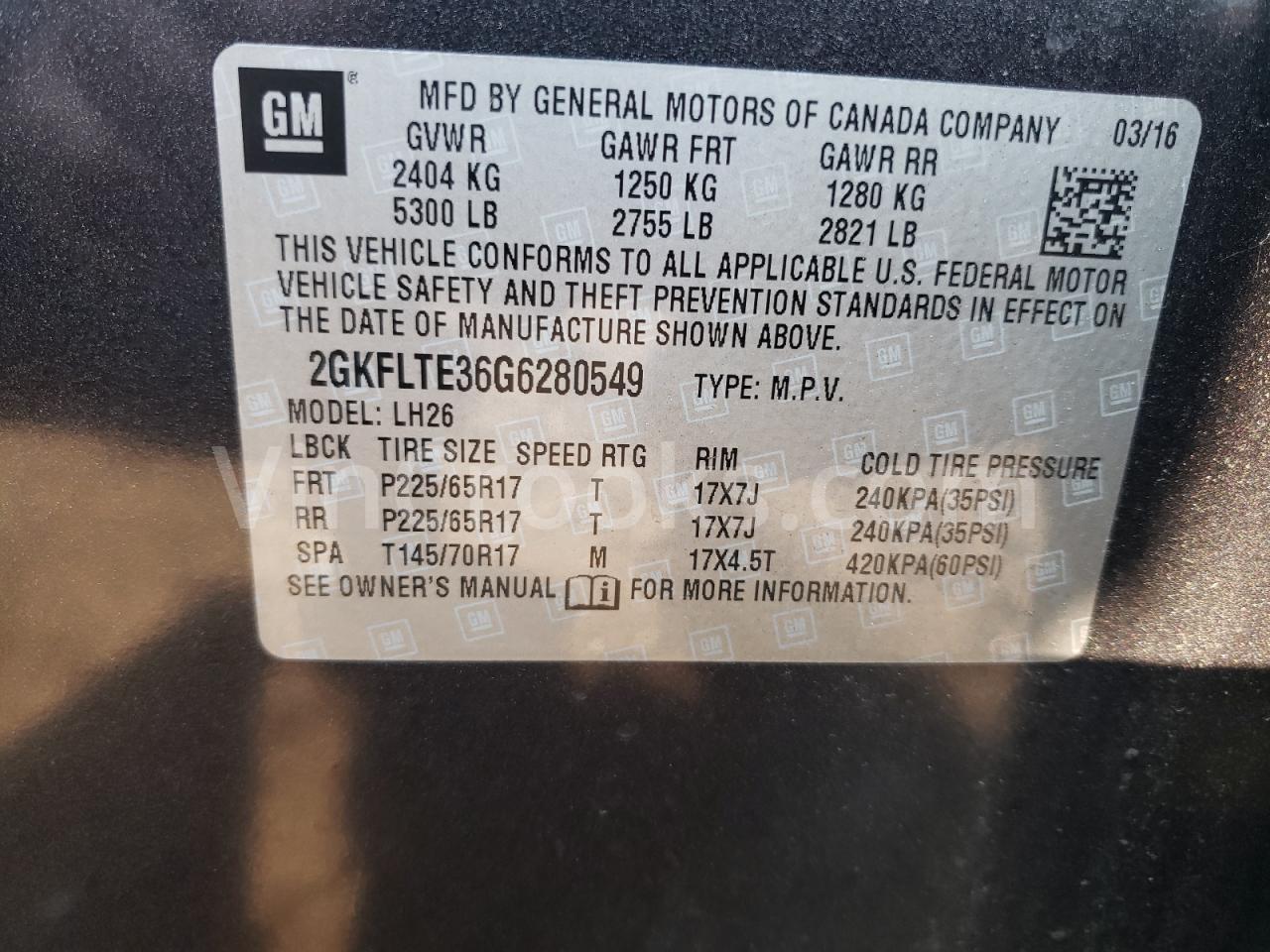 2GKFLTE36G6280549