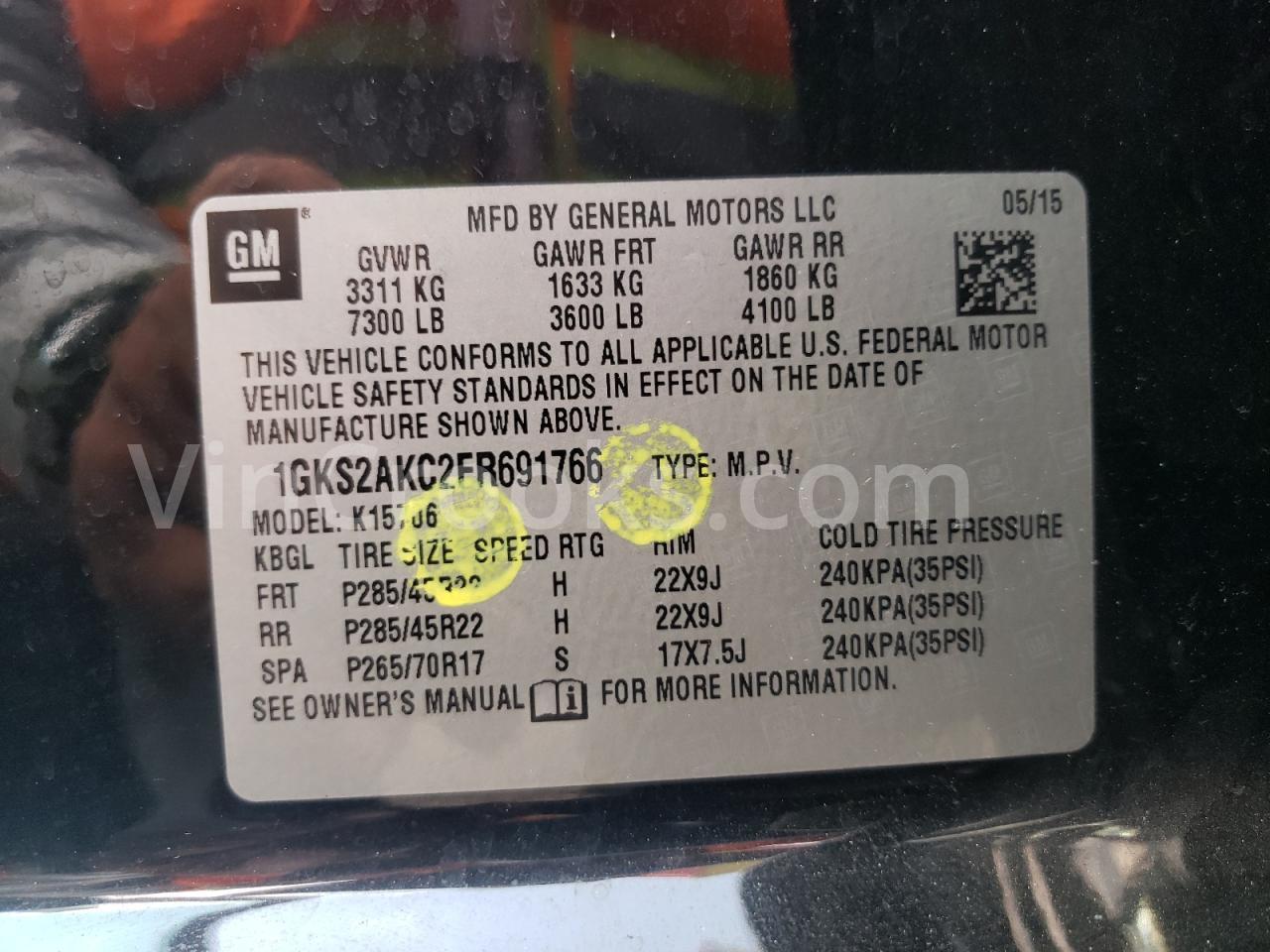 1GKS2AKC2FR691766