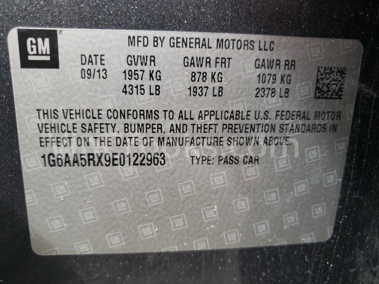 1G6AA5RX9E0122963