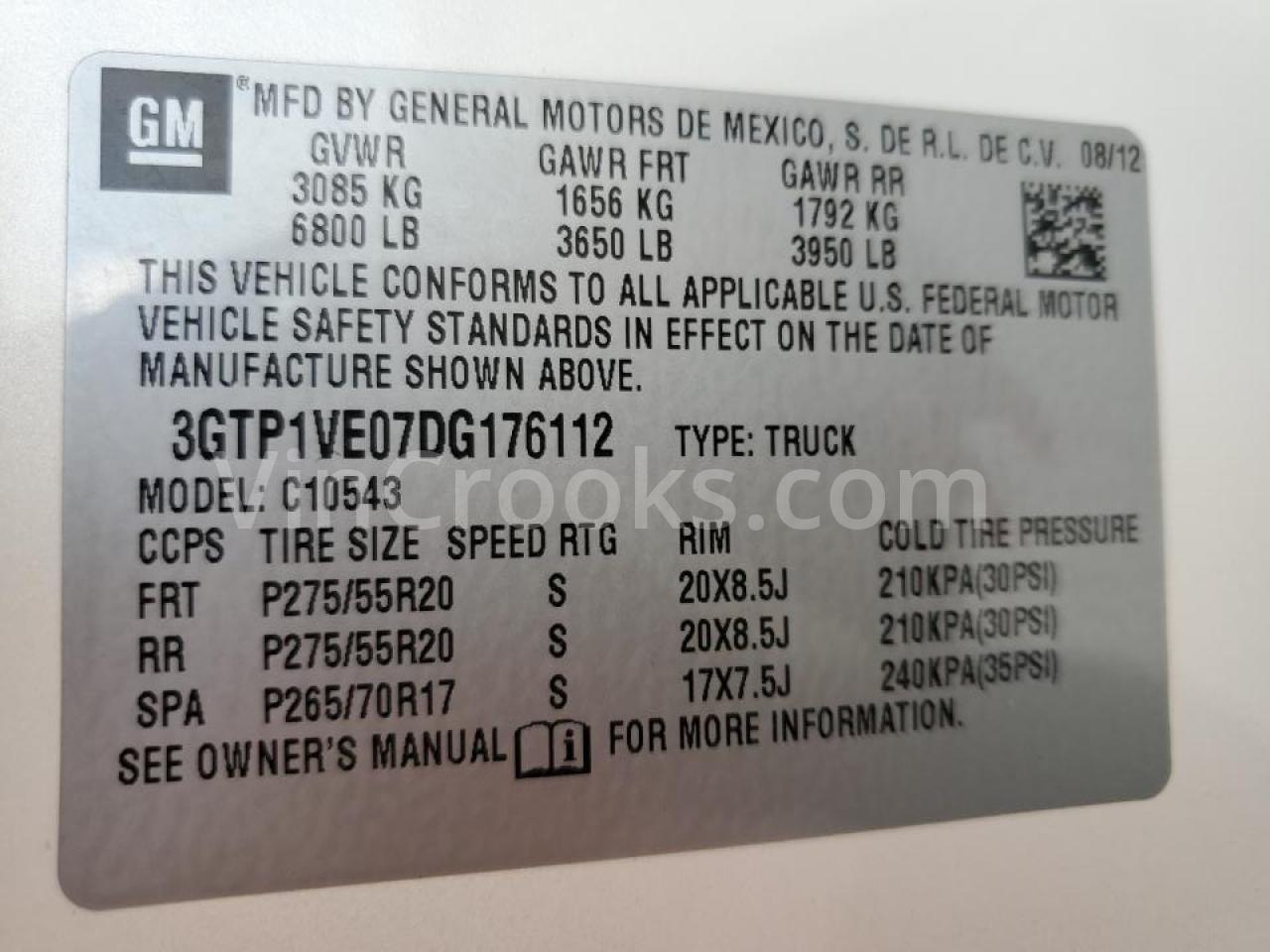 3GTP1VE07DG176112