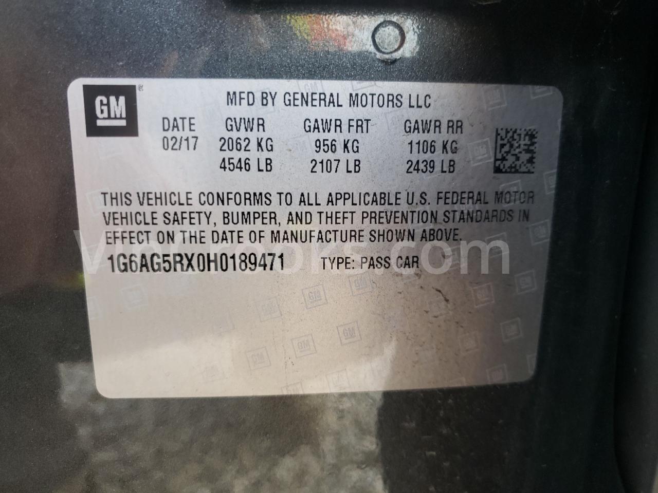 1G6AG5RX0H0189471