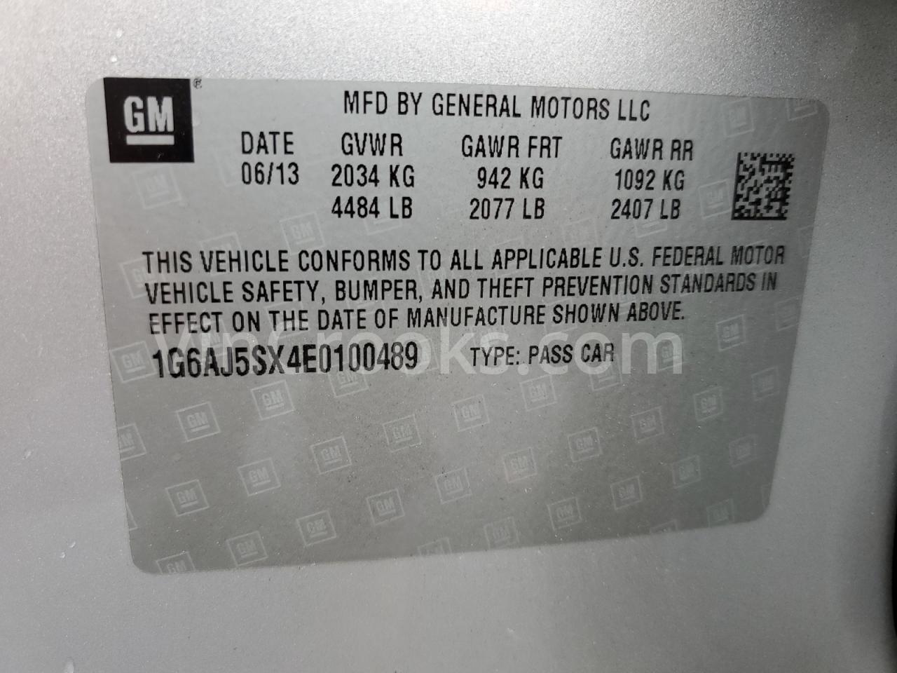 1G6AJ5SX4E0100489