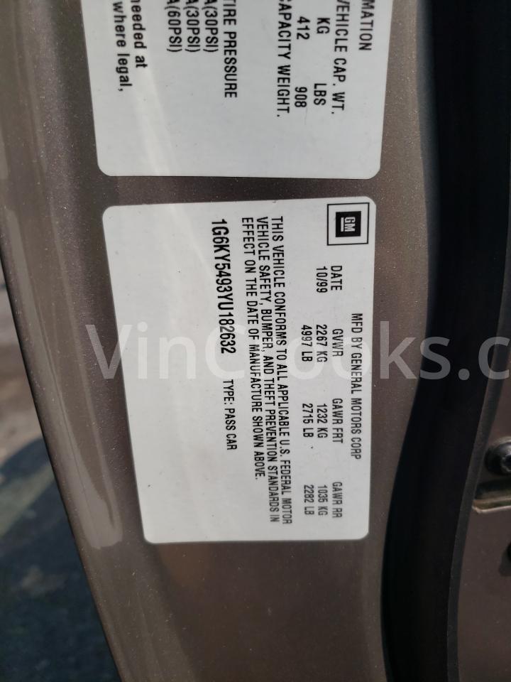 1G6KY5493YU182632