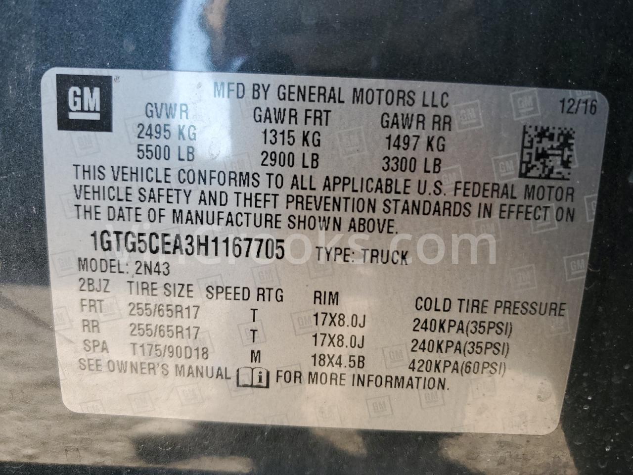 1GTG5CEA3H1167705