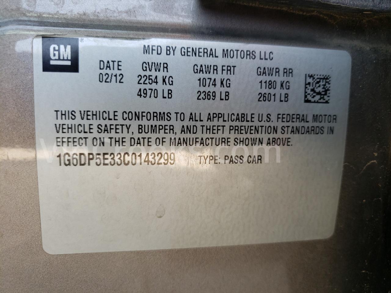 1G6DP5E33C0143299