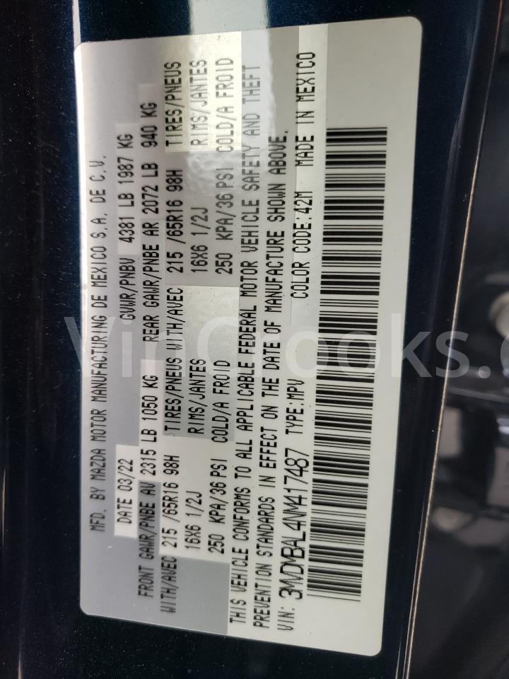 3MVDMBAL4NM417487