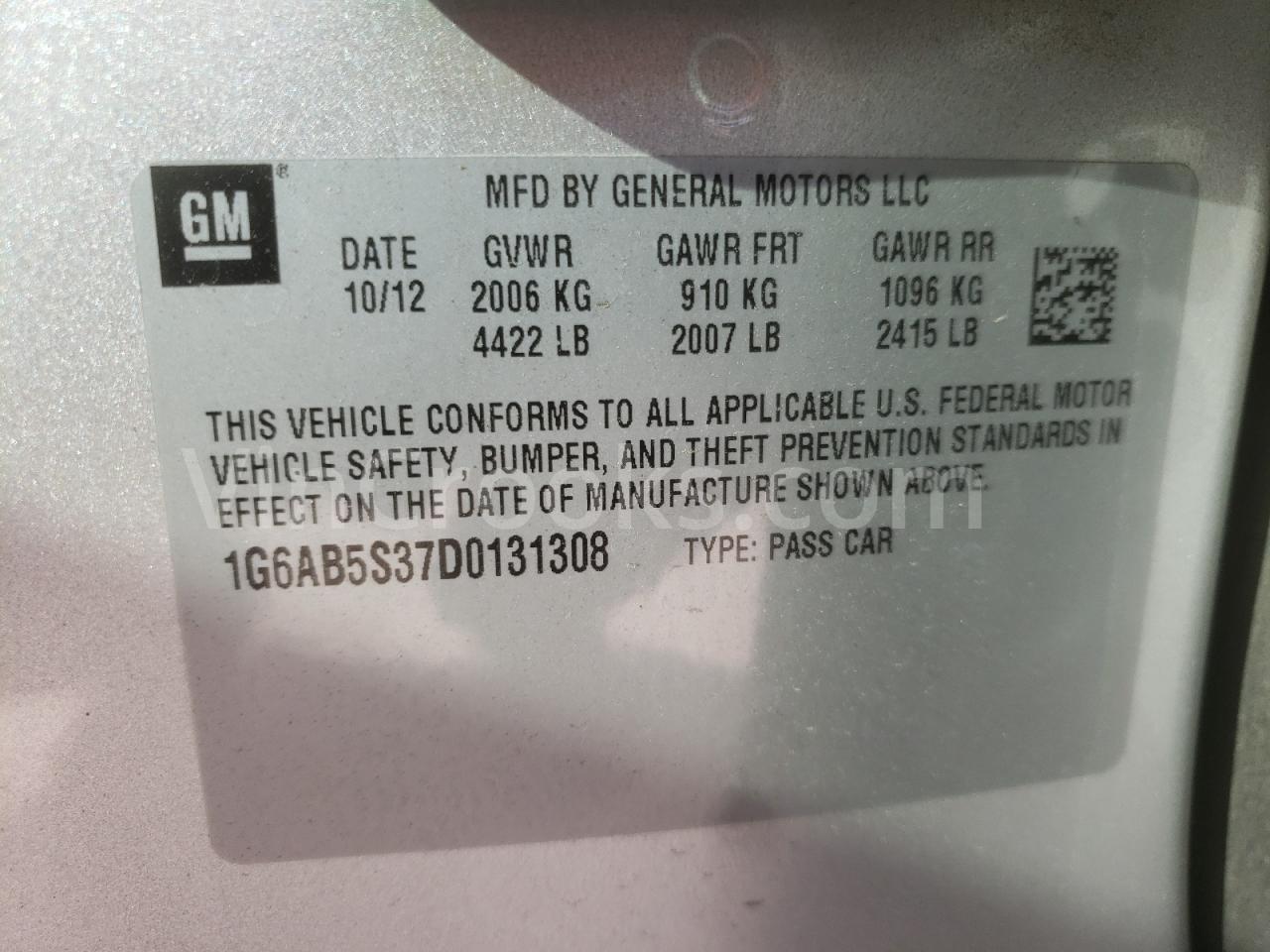 1G6AB5S37D0131308