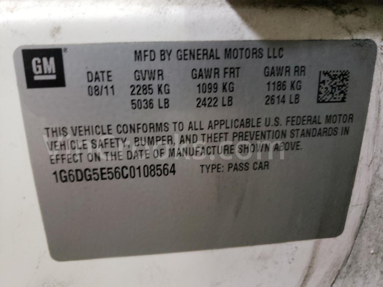 1G6DG5E56C0108564