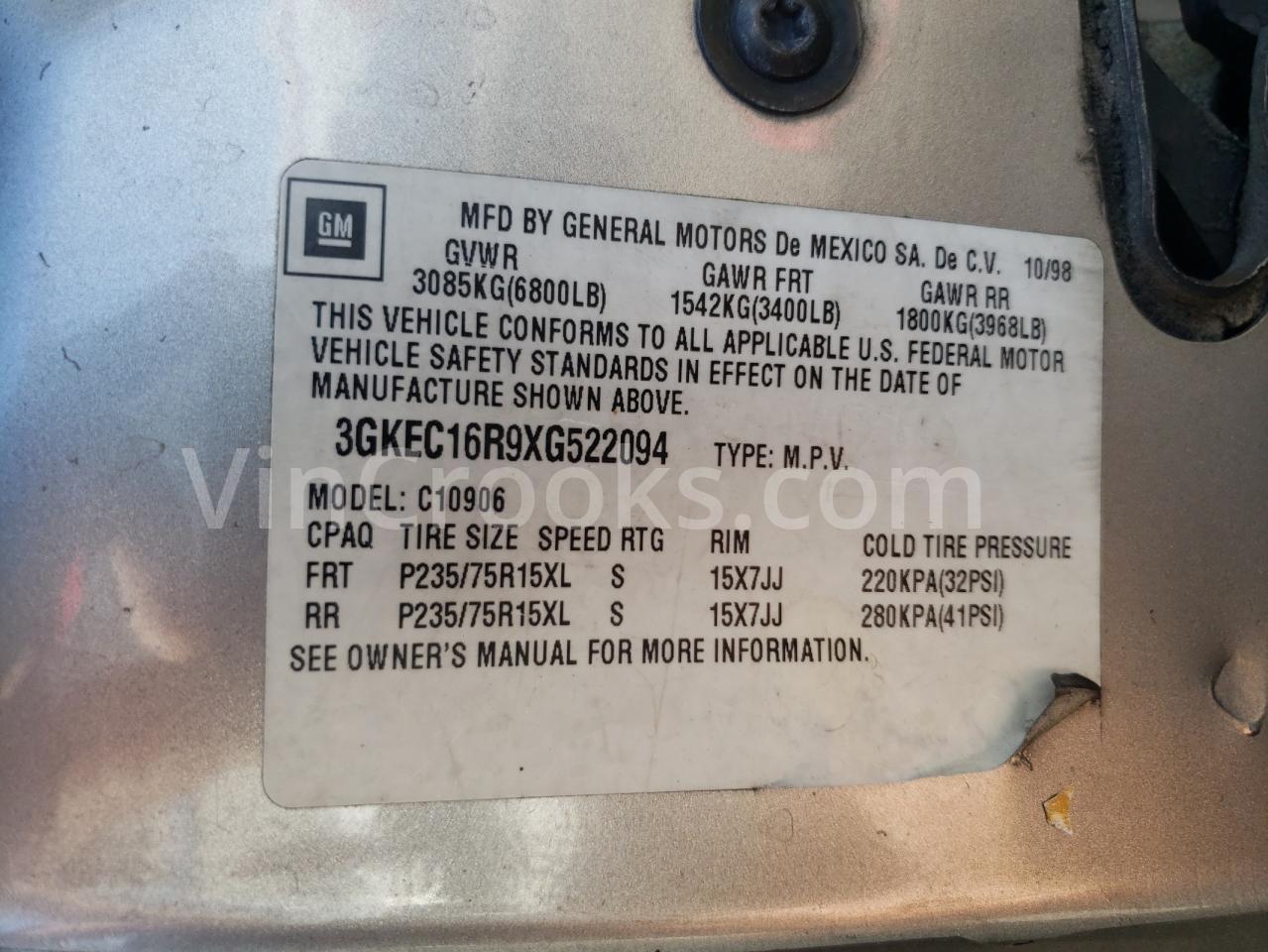 3GKEC16R9XG522094