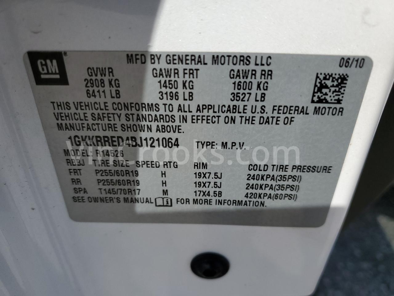 1GKKRRED4BJ121064