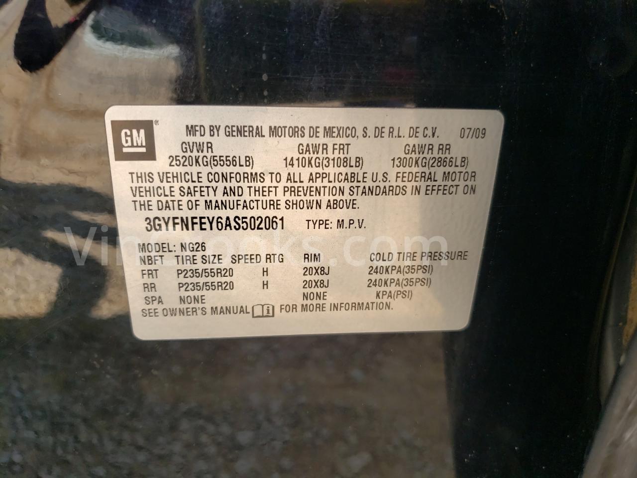 3GYFNFEY6AS502061