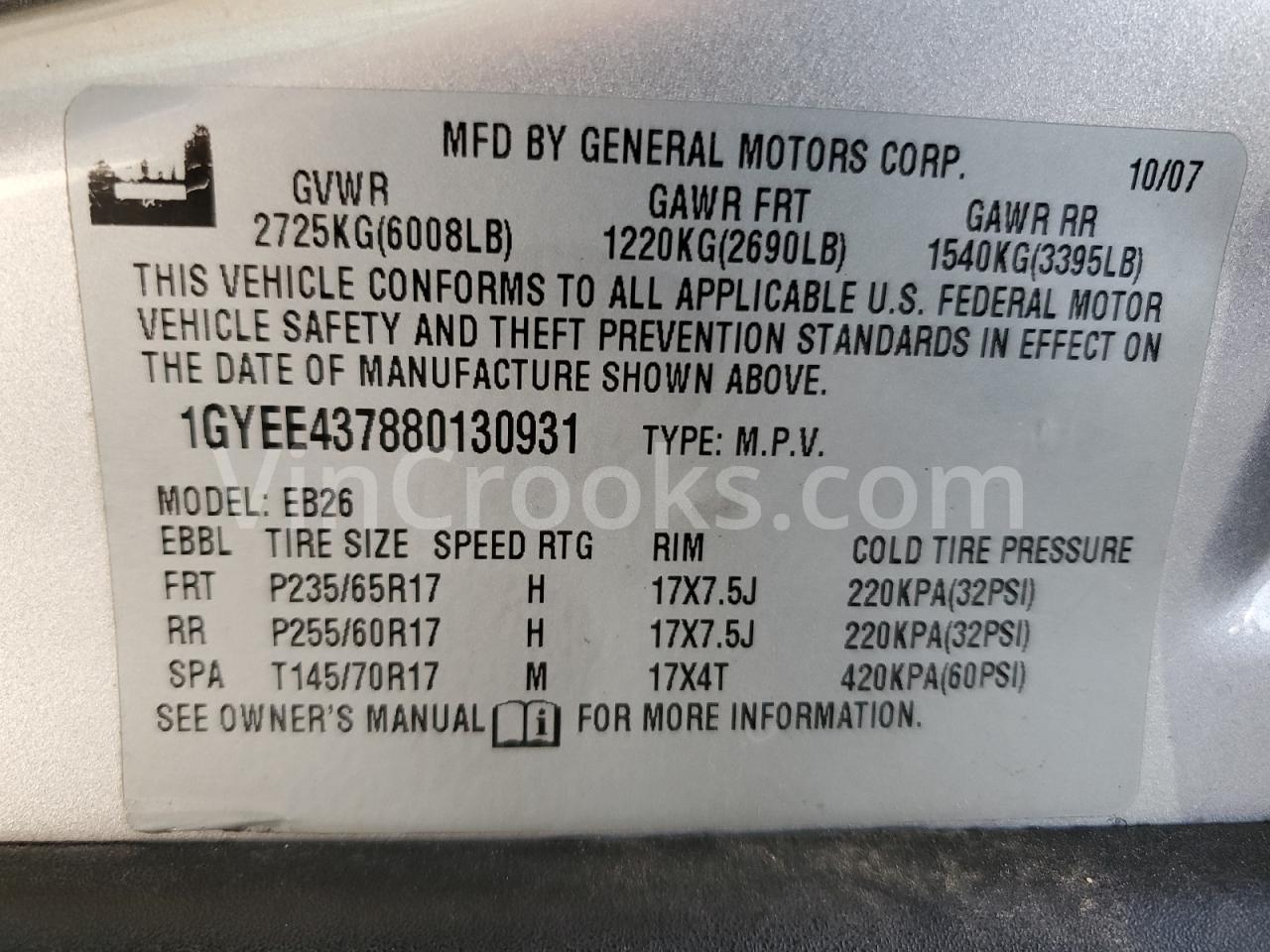 1GYEE437880130931