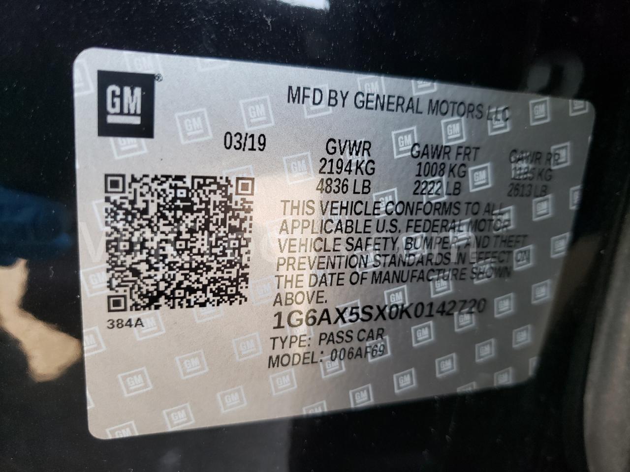 1G6AX5SX0K0142720