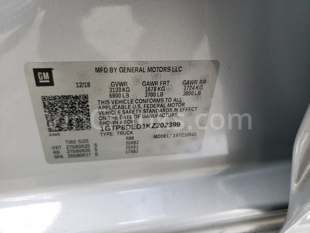 1GTP8DED1KZ202399