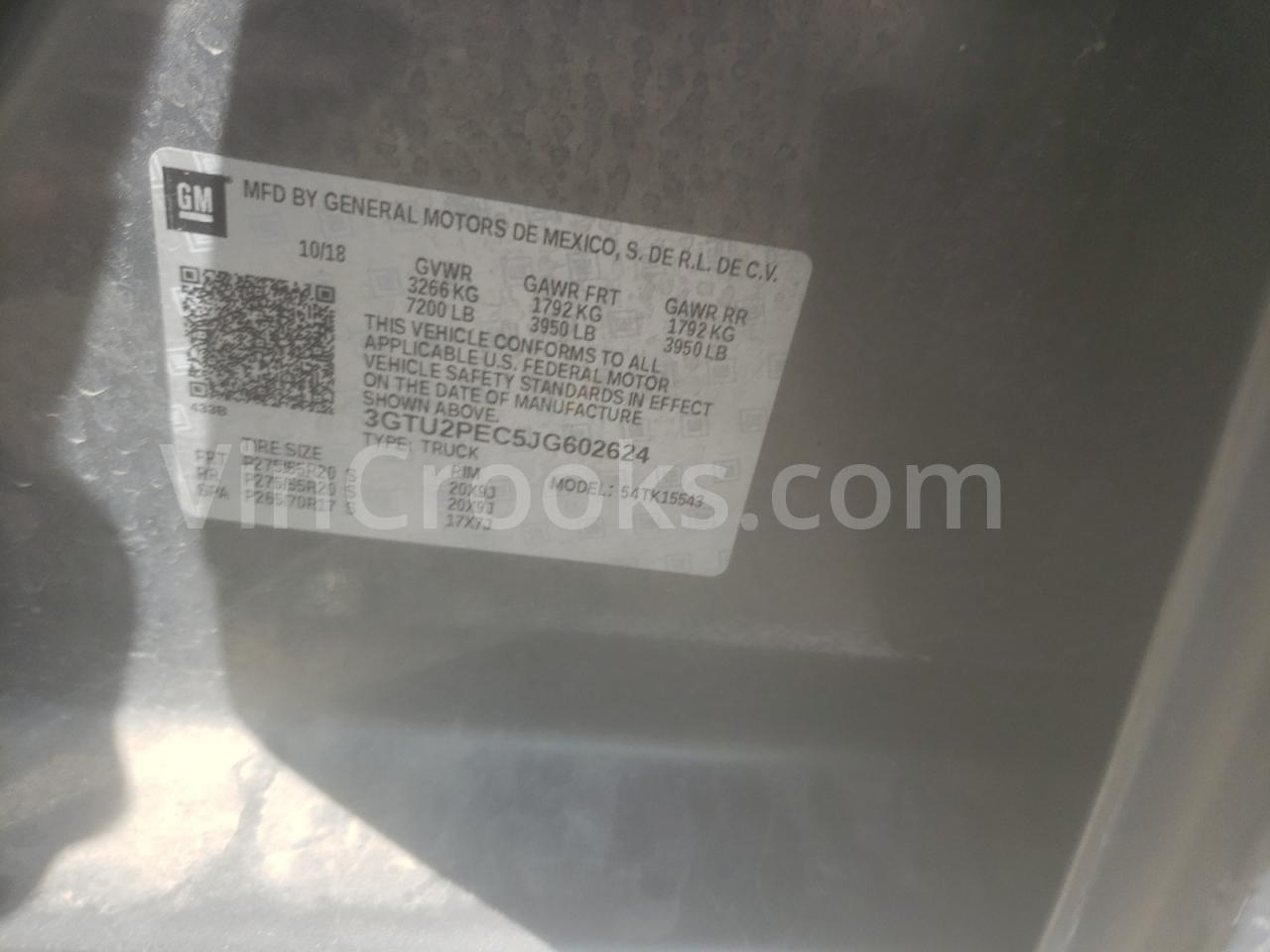 3GTU2PEC5JG602624