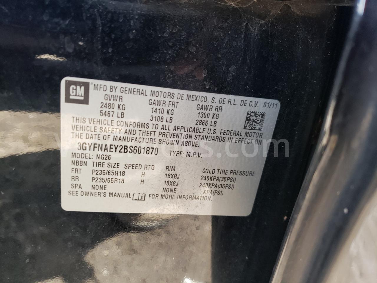 3GYFNAEY2BS601870