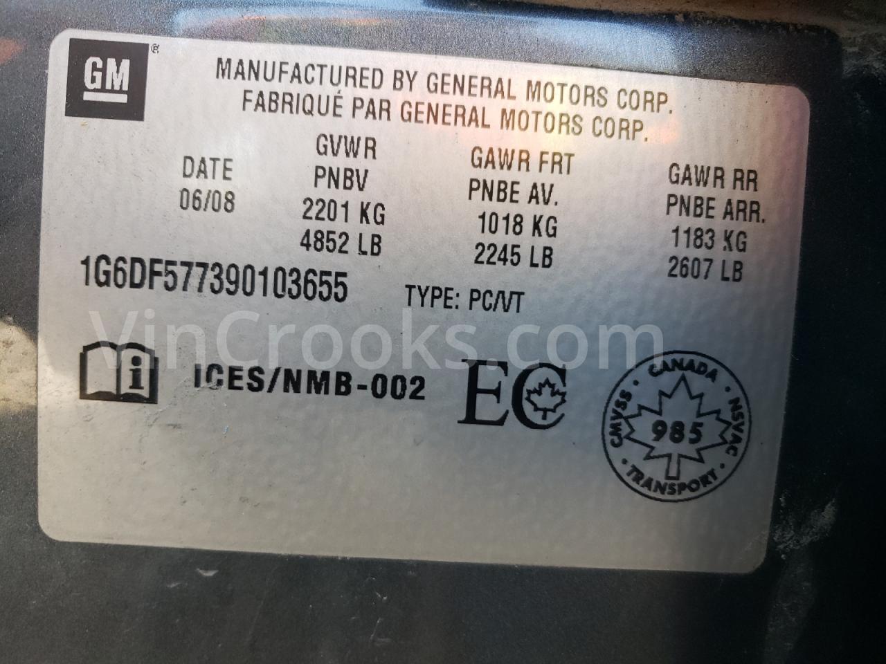 1G6DF577390103655