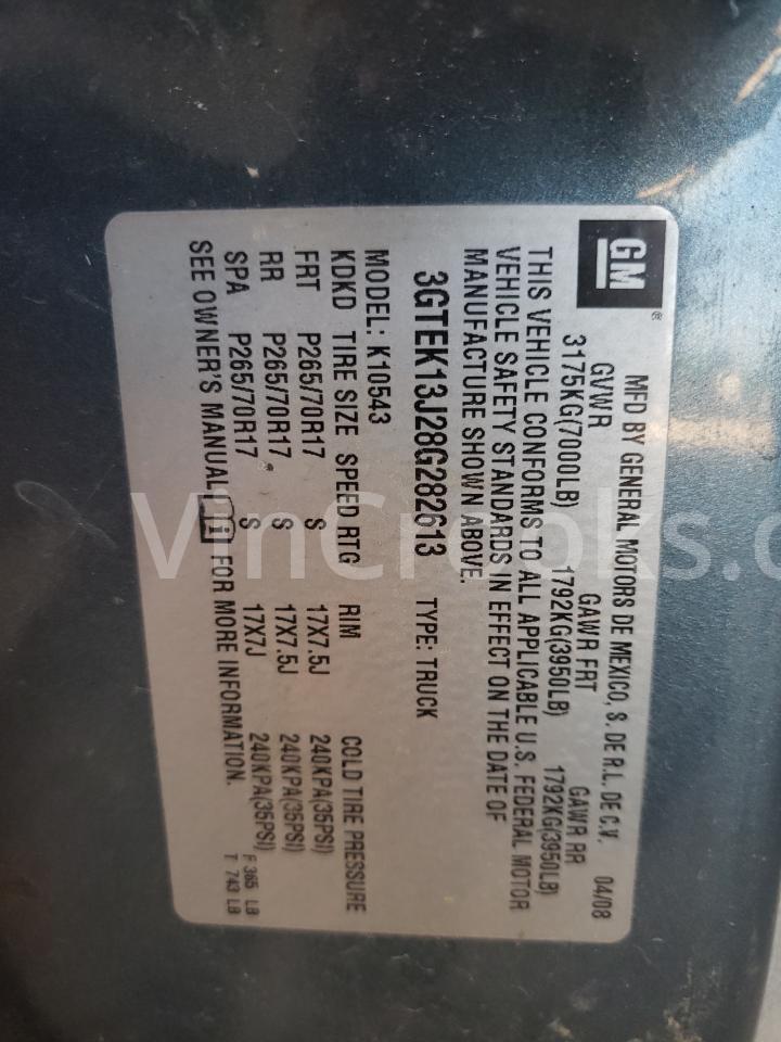3GTEK13J28G282613