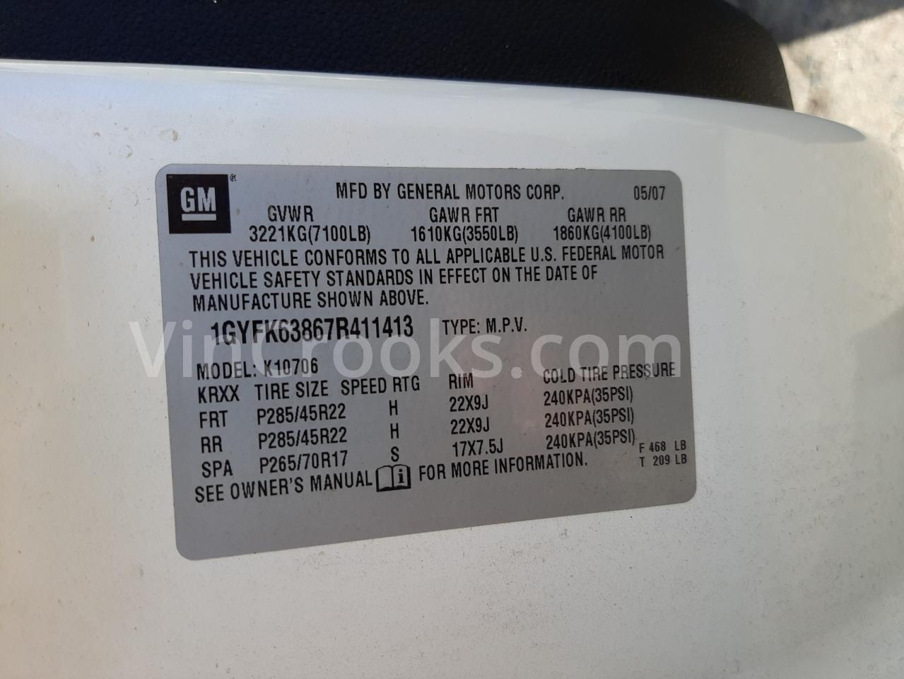 1GYFK63867R411413