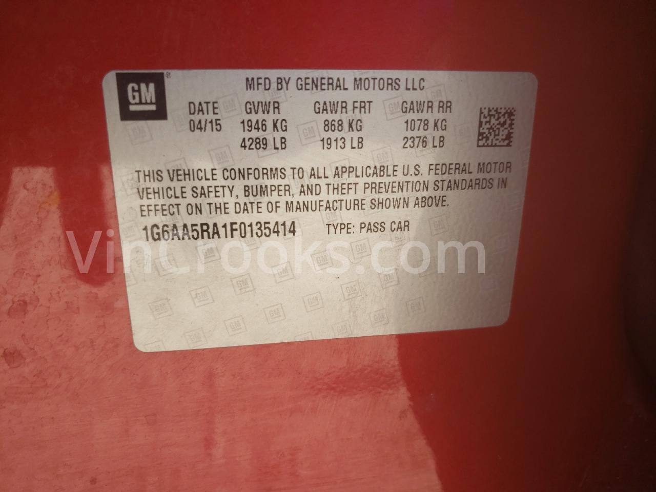 1G6AA5RA1F0135414