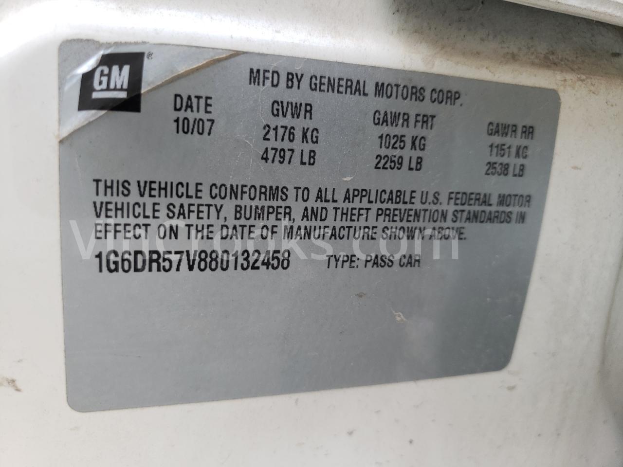 1G6DR57V880132458