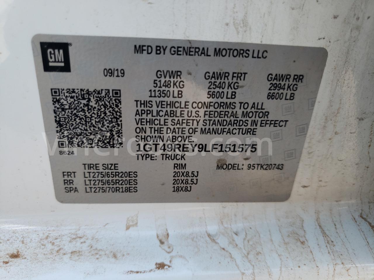 1GT49REY9LF151575