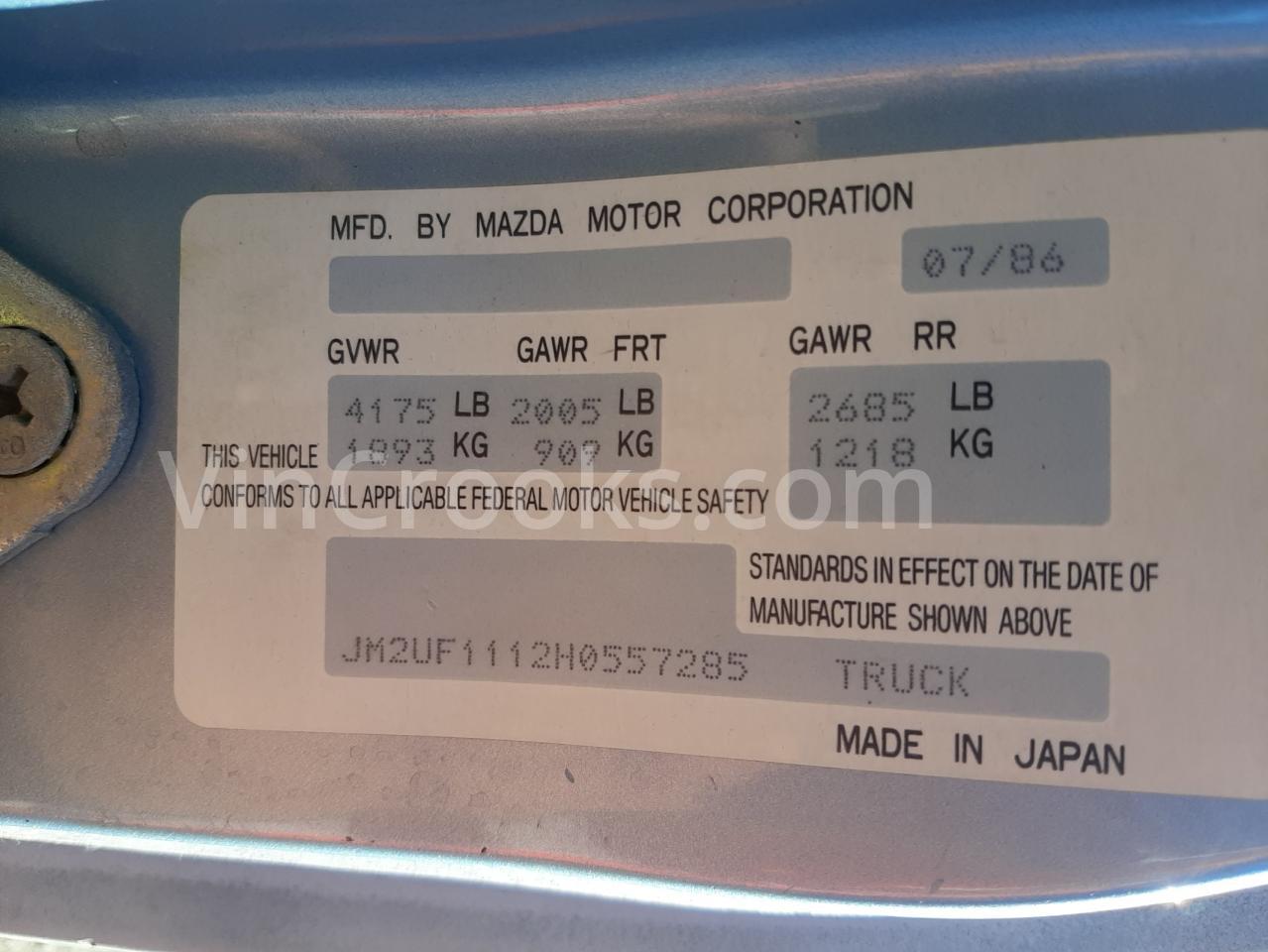 JM2UF1112H0557285