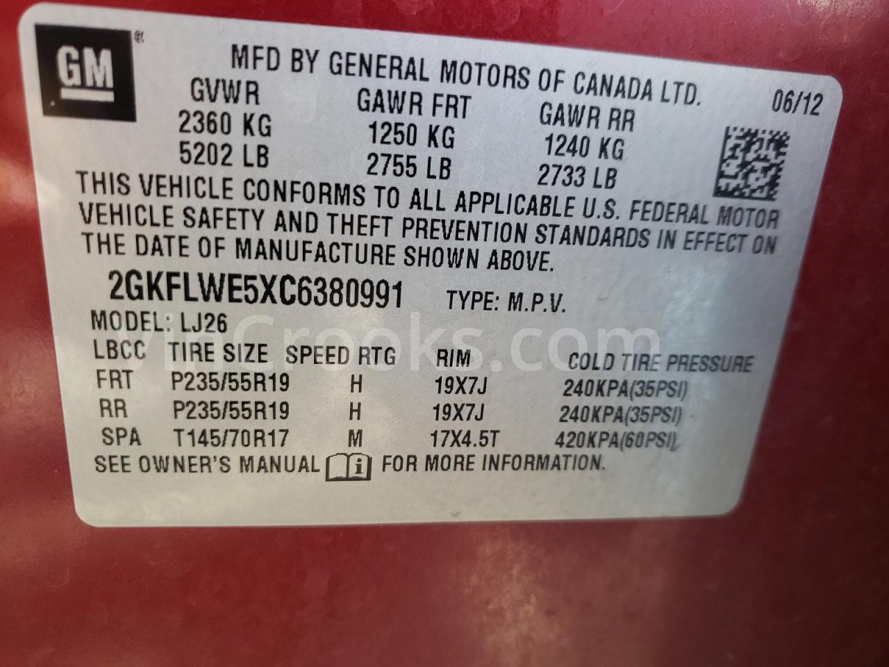 2GKFLWE5XC6380991