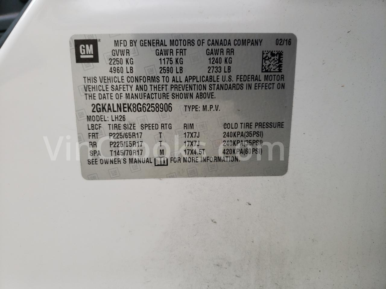 2GKALNEK8G6258906