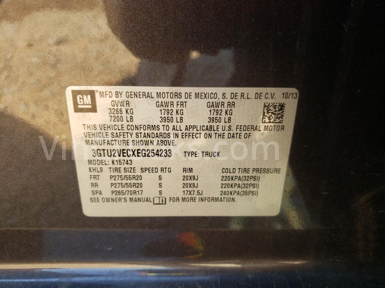 3GTU2VECXEG254233