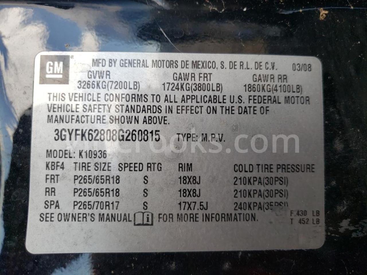 3GYFK62808G260815