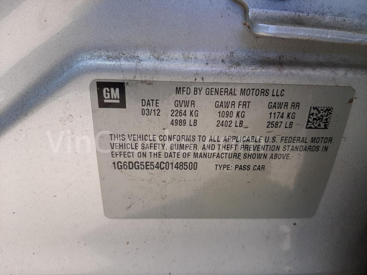 1G6DG5E54C0148500