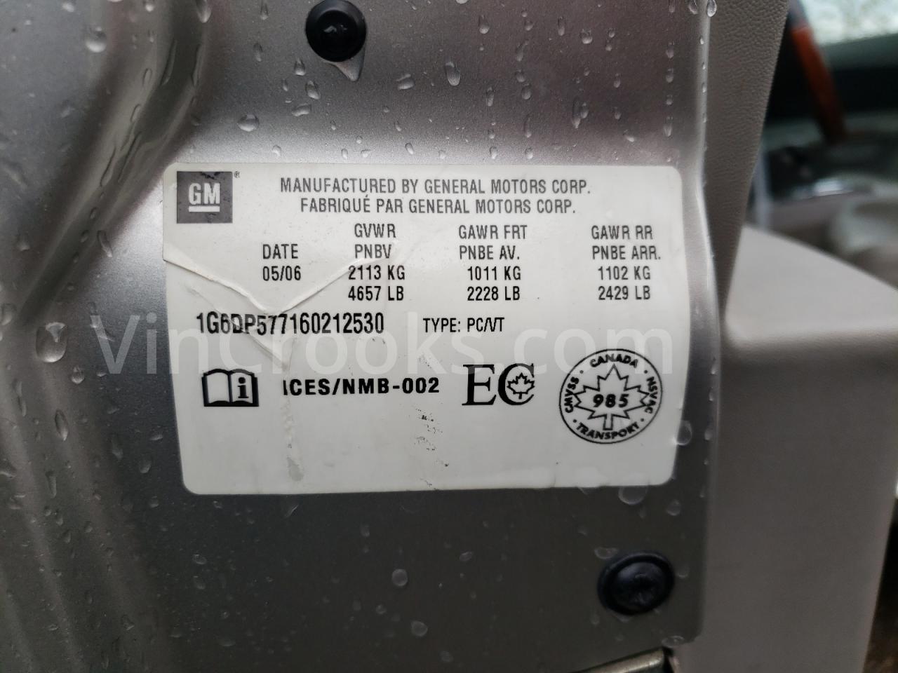 1G6DP577160212530