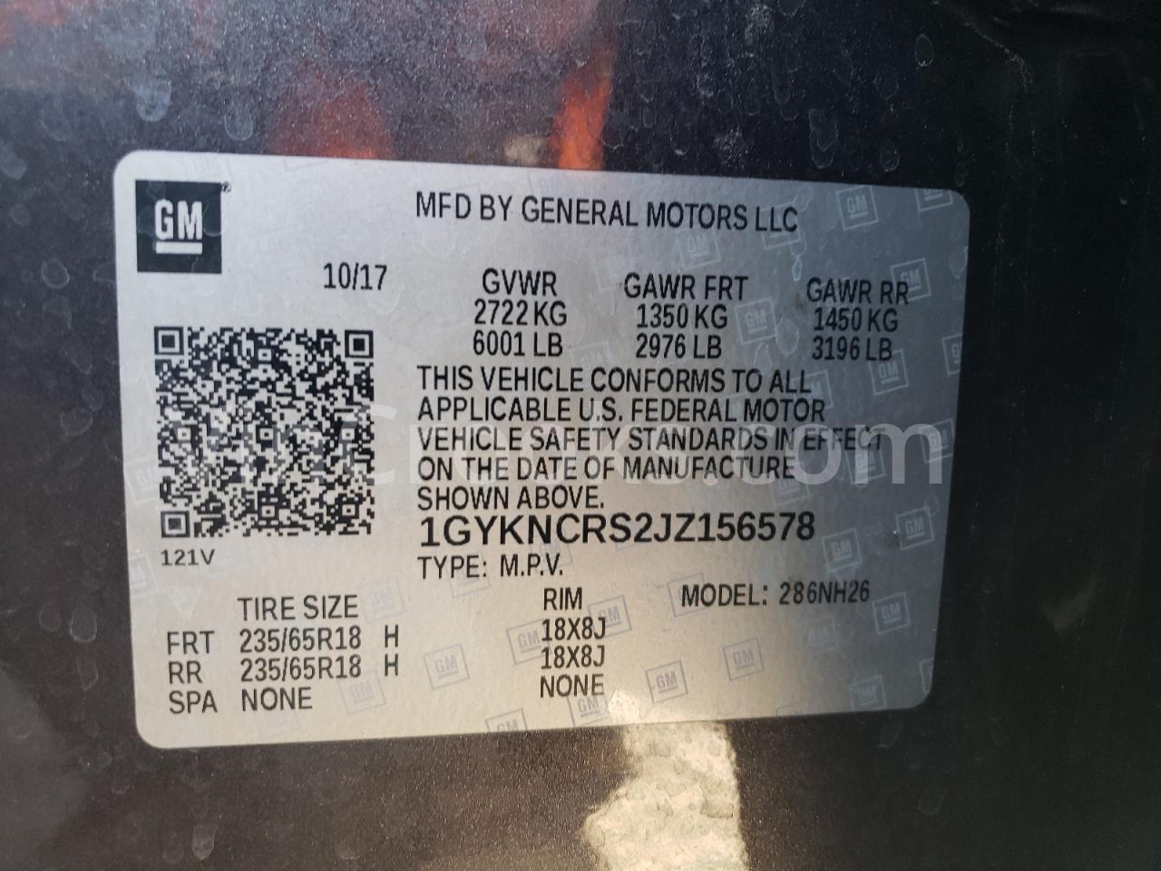 1GYKNCRS2JZ156578