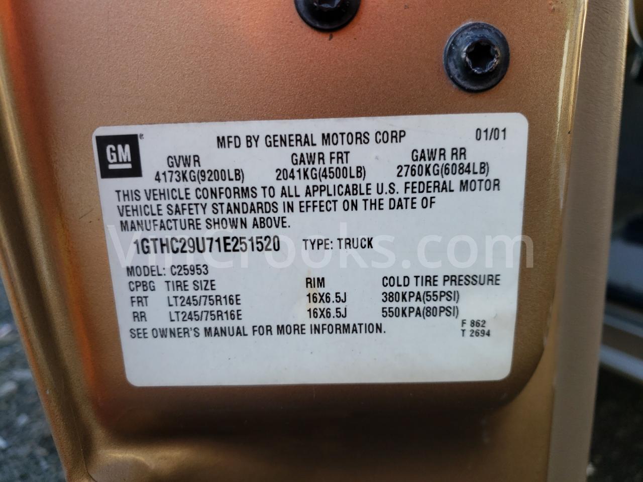 1GTHC29U71E251520