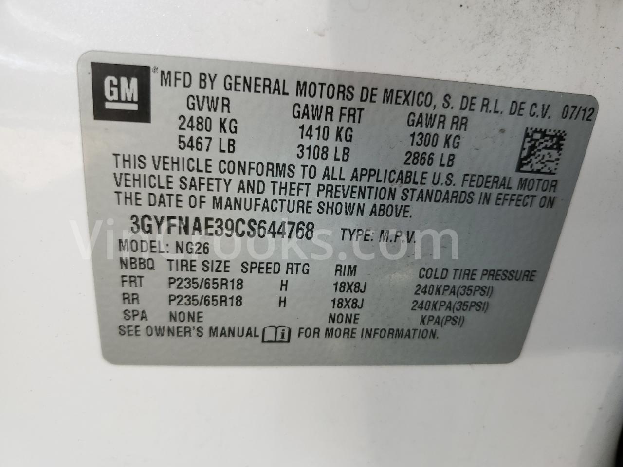 3GYFNAE39CS644768