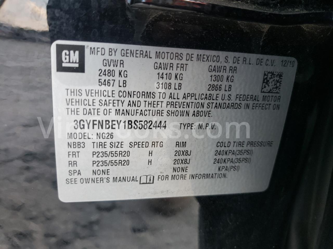 3GYFNBEY1BS582444