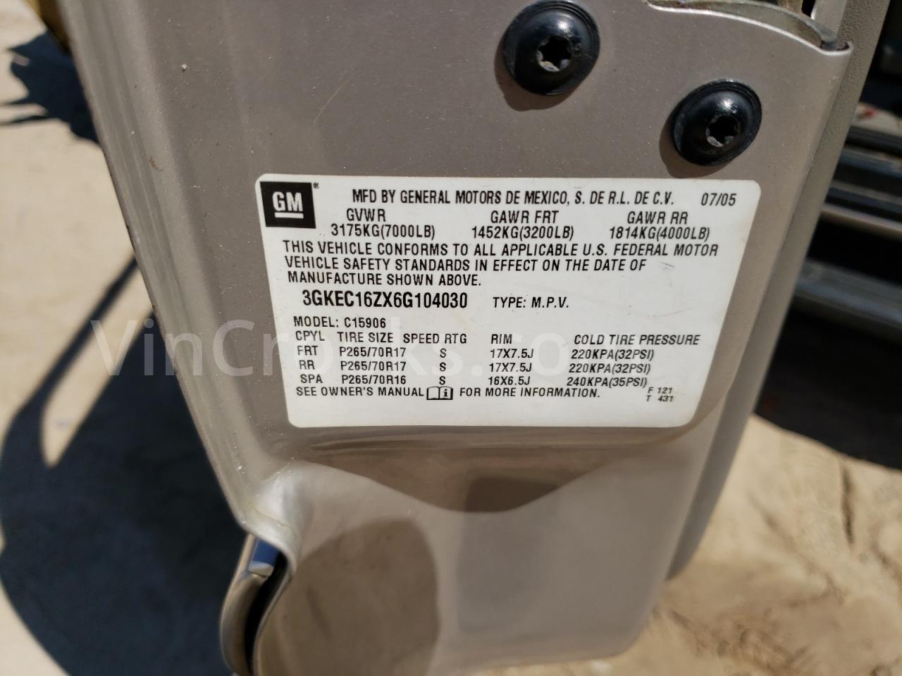 3GKEC16ZX6G104030