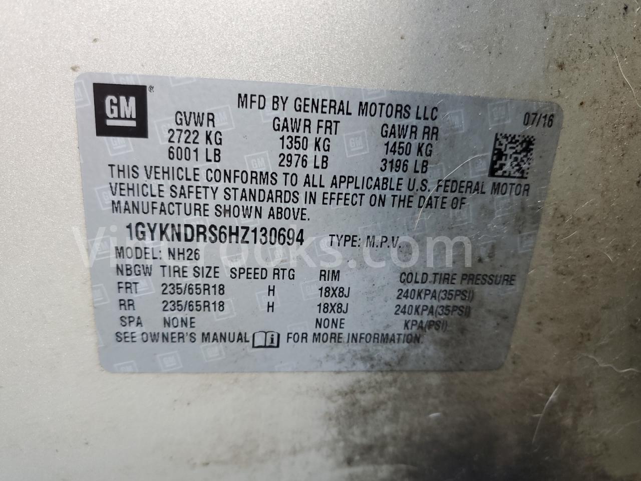 1GYKNDRS6HZ130694